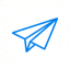 Telegram 官方 Logo - 蓝色纸飞机图标
