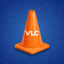 VLC 媒体播放器官方 Logo - 橙色交通锥图标