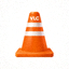 VLC 媒体播放器官方 Logo - 橙色交通锥图标