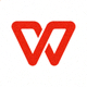 WPS Office 官方正版软件图标 - 红色'W'字母标志